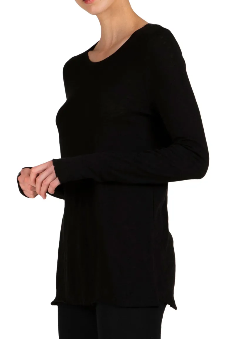 ATM Slub Jersey Long Sleeve Destroyed Wash Tee