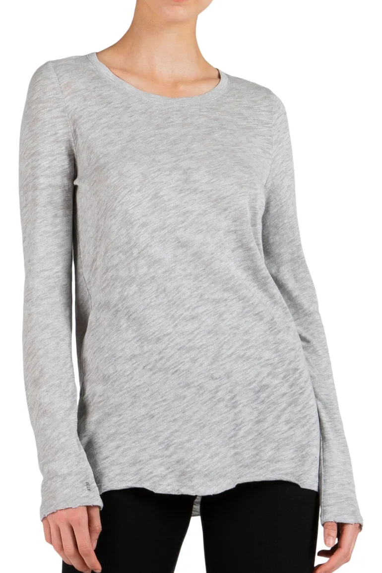 ATM Slub Jersey Long Sleeve Destroyed Wash Tee