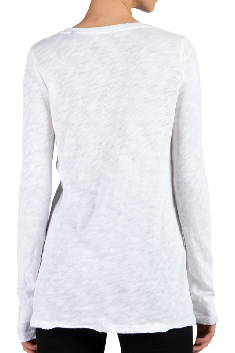 ATM Slub Jersey Long Sleeve Destroyed Wash Tee