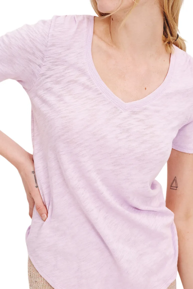 ATM Slub Jersey Short Sleeve V-neck Tee