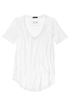 ATM Slub Jersey V-neck Short Sleeve Vneck Tee