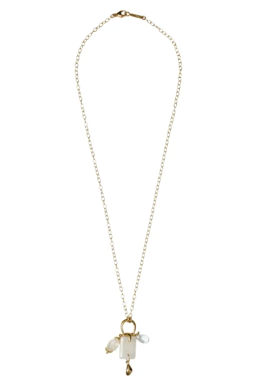 Chan Luu Alessia Necklace in Moonstone Mix