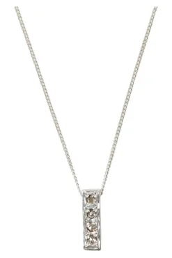 Chan Luu Bar Diamond Necklace in Silver