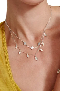 Chan Luu Cross Links Necklace in Silver