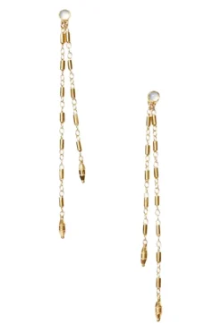 Chan Luu Dangle Earrings in Yellow Gold