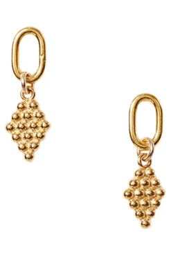 Chan Luu Diamond Drop Earrings in Yellow Gold