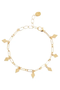 Chan Luu Diamond Shaped Charm Necklace in Yellow Gold