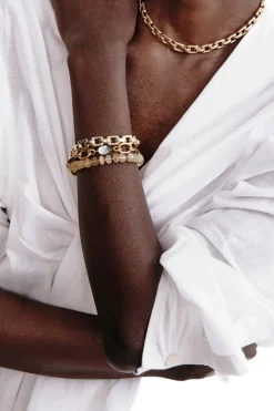 Chan Luu Ellis Chain Link Bracelet in Yellow Gold