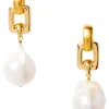 Chan Luu Ellis Earrings in White Pearl