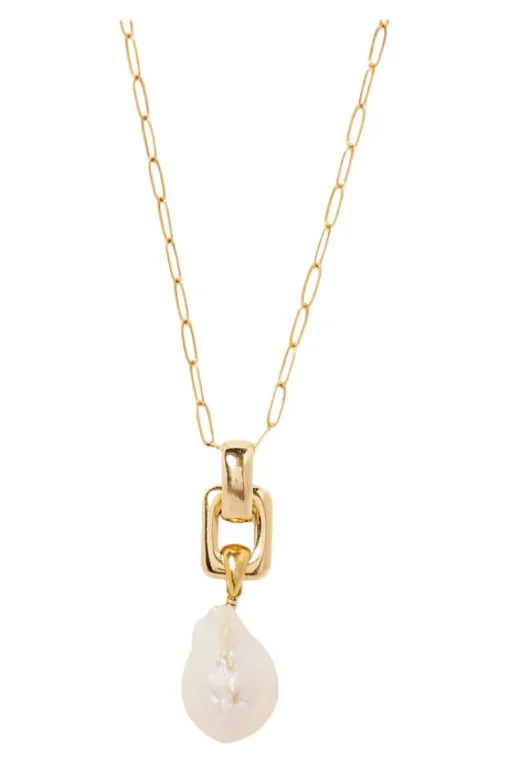 Chan Luu Ellis Necklace in White Pearl
