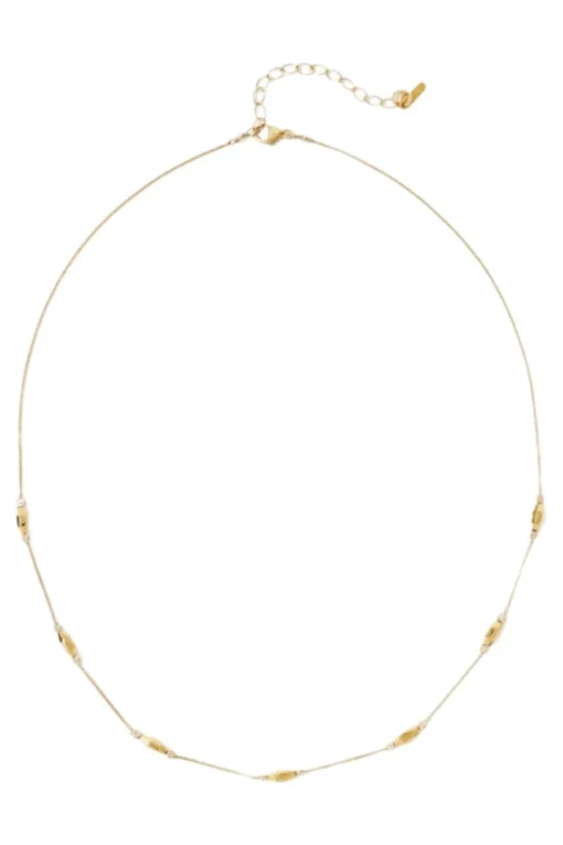Chan Luu Faceted Bead Necklace in Yellow Gold