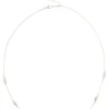 Chan Luu Faceted Bead Necklace in Silver