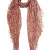 Chan Luu Floral Cashmere and Silk Scarf in Sequoia