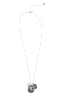 Chan Luu Grecian Coin Necklace in Silver