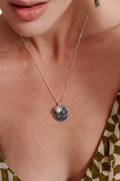 Chan Luu Grecian Coin Necklace in Silver