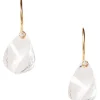 Chan Luu 14k Coronet Earrings in Clear Quartz