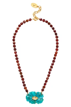 Chan Luu Magnolia Necklace in Turquoise Mix