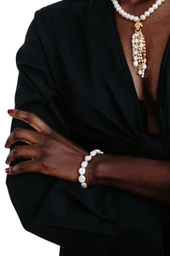 Chan Luu Marta Bracelet in White Pearl
