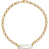 Chan Luu Martine Necklace in Grey Pearl