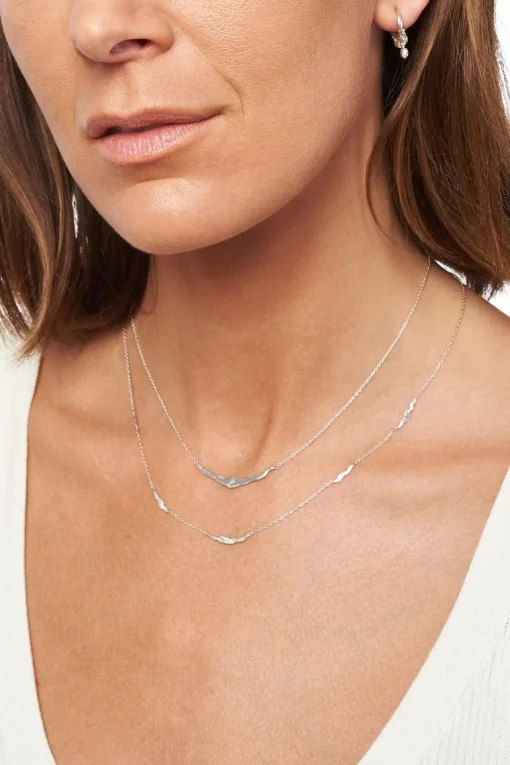 Chan Luu Silver Crescent Link Neckace