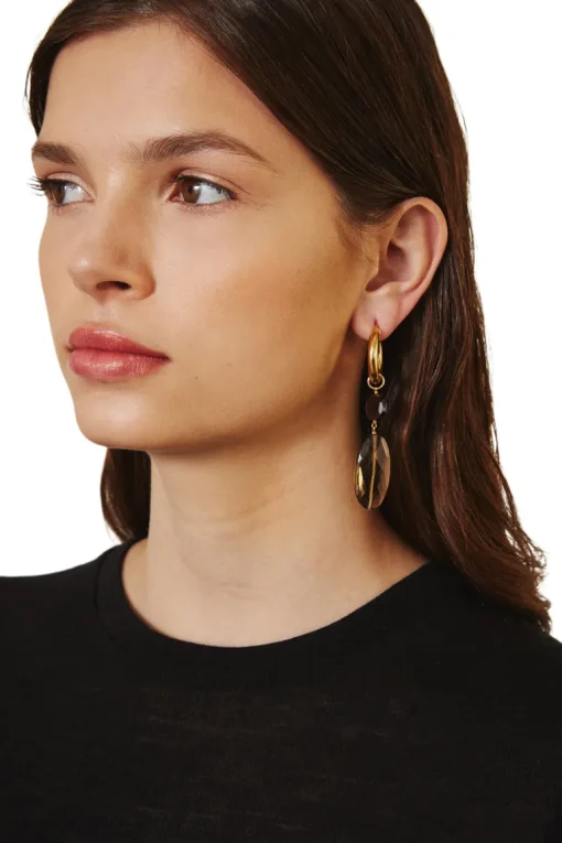 Chan Luu Voyage Hoops in Tiger's Eye Mix