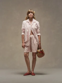 Circolo 1901 Fancy Flower Blazer in Light Pink