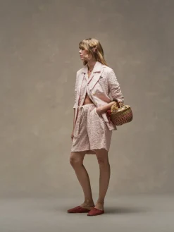 Circolo 1901 Fancy Flower Blazer in Light Pink