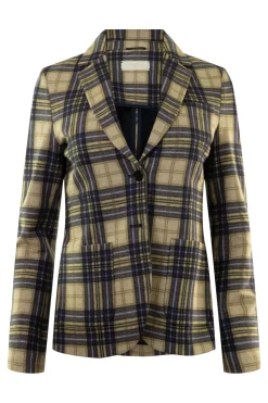Circolo 1901 Plaid Blazer in Blue
