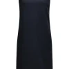Circolo 1901 Sleeveless Shift Dress in Blue Navy