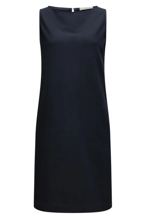Circolo 1901 Sleeveless Shift Dress in Blue Navy