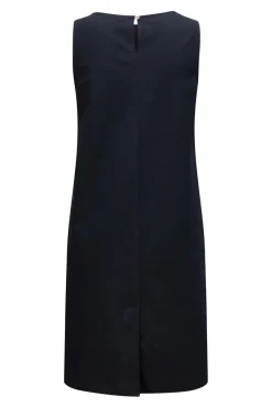 Circolo 1901 Sleeveless Shift Dress in Blue Navy