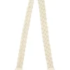 Clare V. Crossbody Strap in Cream Braided Rope