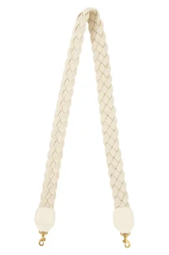 Clare V. Crossbody Strap in Cream Braided Rope