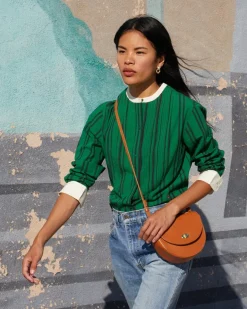 Clare V. Elodie Bag in Cuoio Vachetta