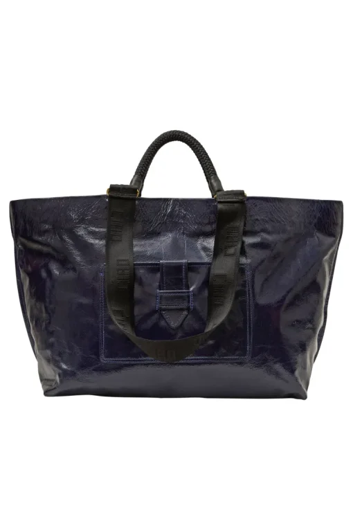 Clare V. Grande Bateau Tote in Twilight Crinkle Patent