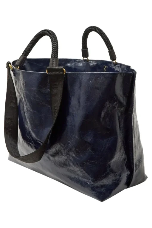Clare V. Grande Bateau Tote in Twilight Crinkle Patent