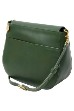 Clare V. Turnlock Louis Bag in Evergreen