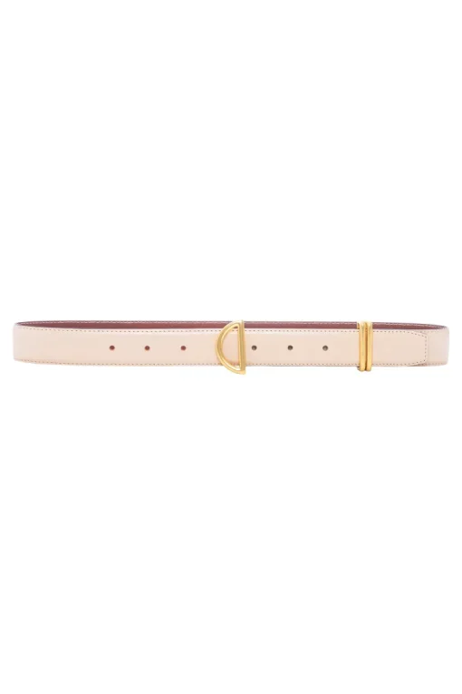 Frame Denim Crescent Belt in Beige
