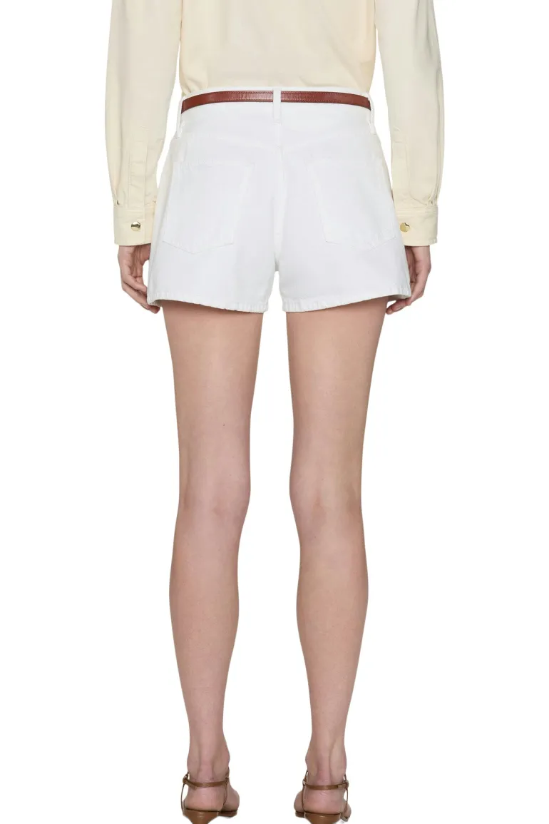 Frame Denim Hang Short in White