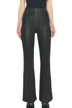 Frame Denim Jetset Flare in Noir Coated