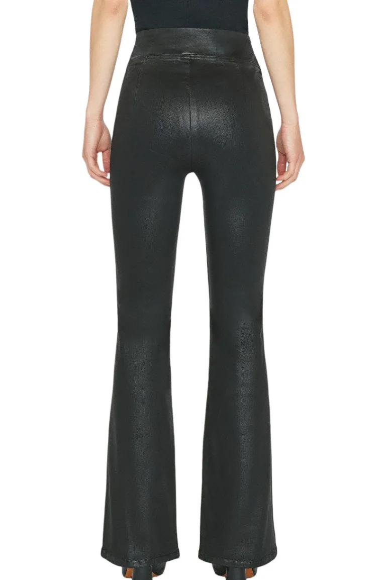 Frame Denim Jetset Flare in Noir Coated