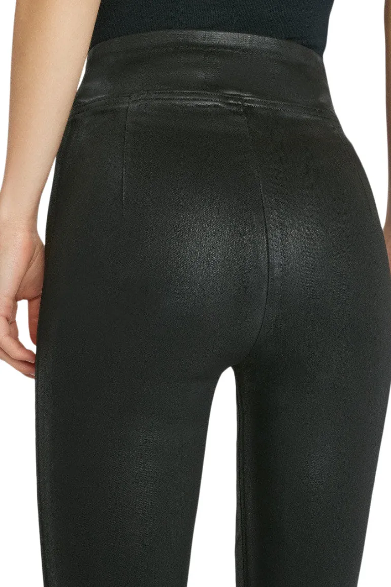 Frame Denim Jetset Flare in Noir Coated