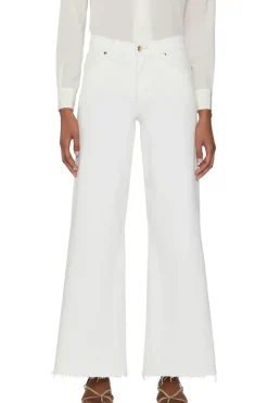 Frame Denim Le Palazzo Crop Raw After in Au Natural Clean Raw After