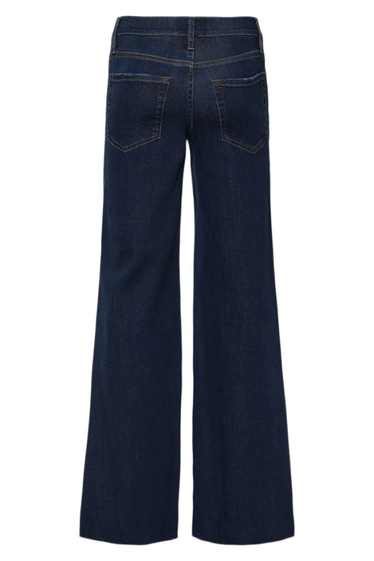 Frame Denim Le Palazzo Crop Raw After in Majesty