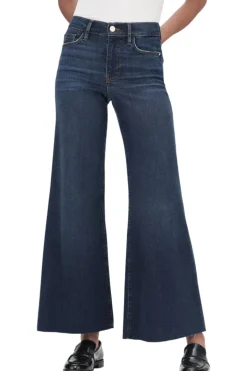 Frame Denim Le Palazzo Crop Raw After in Majesty