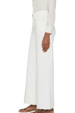 Frame Denim Le Palazzo Crop Raw After in Au Natural Clean Raw After