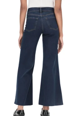 Frame Denim Le Palazzo Crop Raw After in Majesty