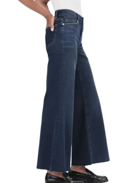 Frame Denim Le Palazzo Crop Raw After in Majesty