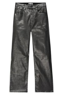 Frame Denim Le Sleek Straight in Gunmetal Chrome