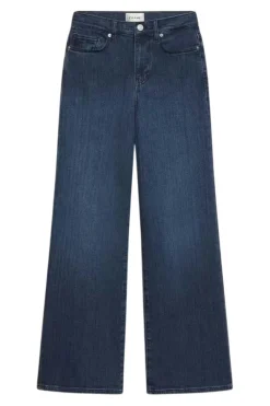 Frame Denim Le Slim Palazzo in Thunderstorm